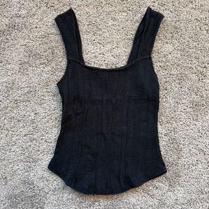 Anthropologie Pilcro Tank in Black XXS